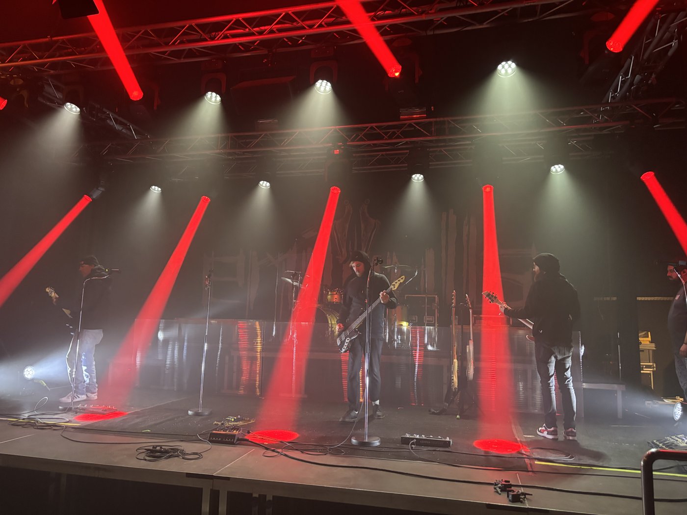 Soundcheck rote Lichter