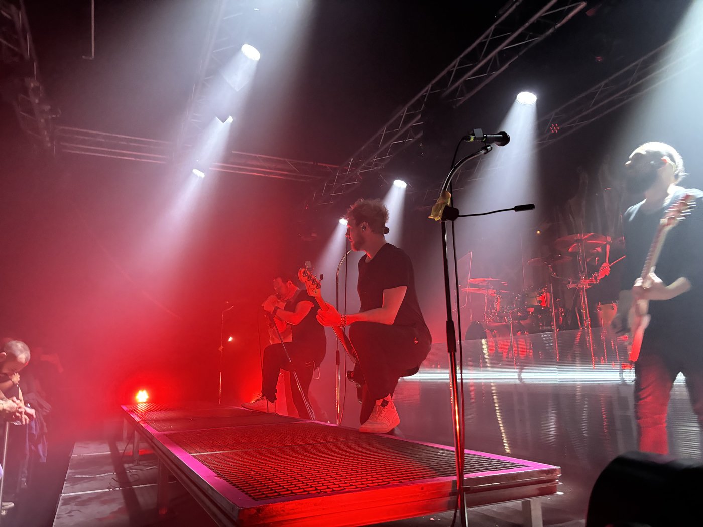 Singer jumping