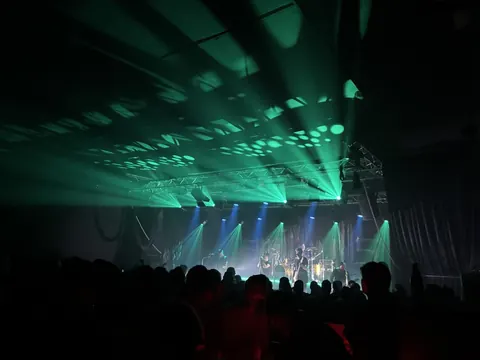 Lichtshow grün